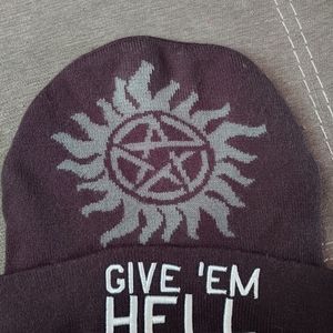 Supernatural Give 'Em Hell Beanie